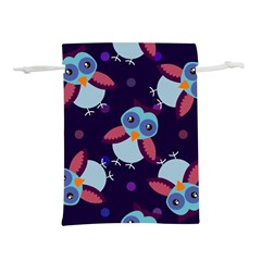 Owl-pattern-background Lightweight Drawstring Pouch (m) by Simbadda