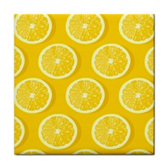 Lemon-fruits-slice-seamless-pattern Face Towel by Simbadda