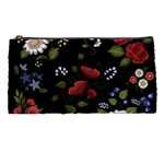 Floral-folk-fashion-ornamental-embroidery-pattern Pencil Case