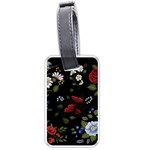 Floral-folk-fashion-ornamental-embroidery-pattern Luggage Tag (one side)