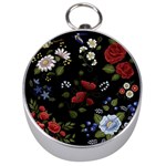 Floral-folk-fashion-ornamental-embroidery-pattern Silver Compasses