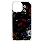 Floral-folk-fashion-ornamental-embroidery-pattern iPhone 13 Pro Max TPU UV Print Case