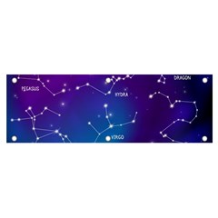 Realistic-night-sky-poster-with-constellations Banner And Sign 6  X 2  by Simbadda