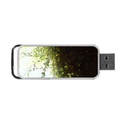 Branch Plant Shrub Green Natural Portable Usb Flash (one Side) by Grandong