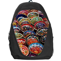 Art Background Bowl Ceramic Color Backpack Bag by Proyonanggan