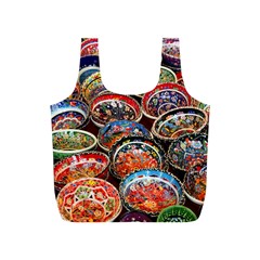 Art Background Bowl Ceramic Color Full Print Recycle Bag (s) by Proyonanggan