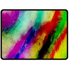 Colorful Abstract Paint Splats Background Two Sides Fleece Blanket (large) by Proyonanggan