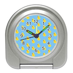 Rubber Duck Pattern Travel Alarm Clock