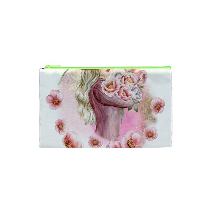 Women with flowers Cosmetic Bag (XS)