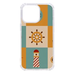 Nautical Elements Collection Iphone 13 Pro Tpu Uv Print Case by Bangk1t