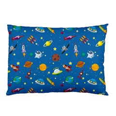 Space Rocket Solar System Pattern Pillow Case (two Sides) by Bangk1t