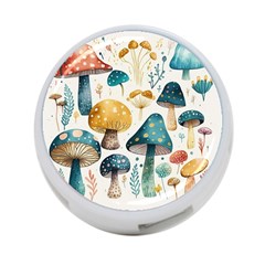 Mushroom Forest Fantasy Flower Nature 4-port Usb Hub (two Sides) by Bangk1t