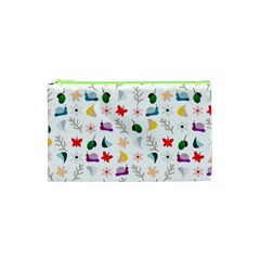 Snail Butterfly Pattern Seamless Cosmetic Bag (xs) by Amaryn4rt