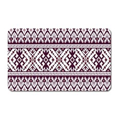 Illustration Ukrainian Folk Seamless Pattern Ornament Magnet (rectangular)