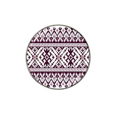 Illustration Ukrainian Folk Seamless Pattern Ornament Hat Clip Ball Marker (10 Pack)