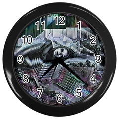 Cyberpunk Drama Wall Clock (black) by MRNStudios