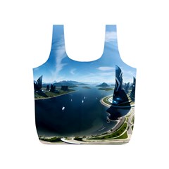 Futuristic City Fantasy Scifi Full Print Recycle Bag (s)