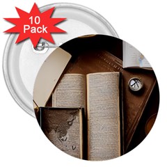 Desk Book Inkwell Pen 3  Buttons (10 Pack)  by Ravend