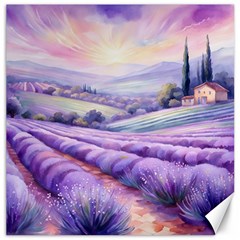 Lavender Flower Tree Canvas 16  X 16 