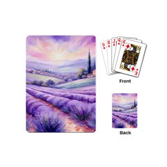 Lavender Flower Tree Playing Cards Single Design (mini) by Ravend
