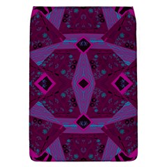 Mazipoodles Origami Chintz - Magenta Blue Fuchsia Black Removable Flap Cover (l) by Mazipoodles