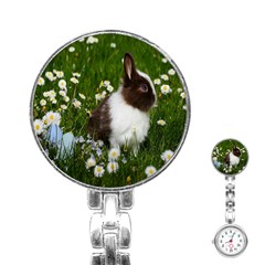 Rabbit Stainless Steel Nurses Watch by artworkshop