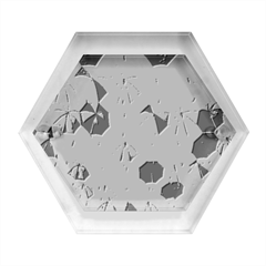 Umbrella Hexagon Wood Jewelry Box by artworkshop