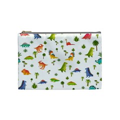 Vector Baby Dino Seamless Pattern Cosmetic Bag (medium) by Grandong