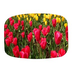 Yellow Pink Red Flowers Mini Square Pill Box by artworkshop