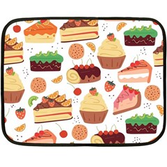 Dessert And Cake For Food Pattern Two Sides Fleece Blanket (mini)