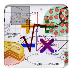 Mathematics Formula Physics School Square Glass Fridge Magnet (4 Pack) by Grandong