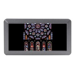 Chartres Cathedral Notre Dame De Paris Stained Glass Memory Card Reader (mini) by Grandong