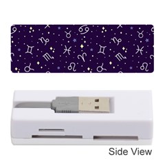 Vector Seamless Dark Zodiac Sign Star Symbol Pattern Memory Card Reader (stick)