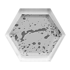 Monochrome Mirage  Hexagon Wood Jewelry Box by dflcprintsclothing
