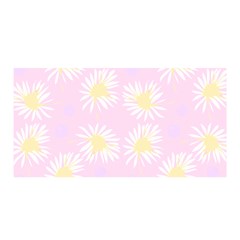 Mazipoodles Bold Daisies Pink Satin Wrap 35  X 70  by Mazipoodles