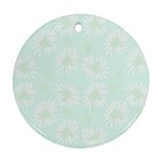 Mazipoodles Bold Daisies Spearmint Ornament (Round)