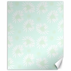 Mazipoodles Bold Daisies Spearmint Canvas 16  X 20  by Mazipoodles