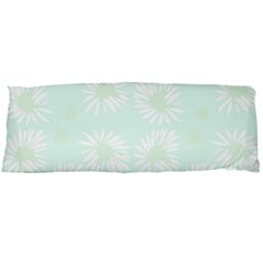 Mazipoodles Bold Daisies Spearmint Body Pillow Case (dakimakura) by Mazipoodles