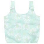 Mazipoodles Bold Daisies Spearmint Full Print Recycle Bag (XL)