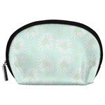 Mazipoodles Bold Daisies Spearmint Accessory Pouch (Large)