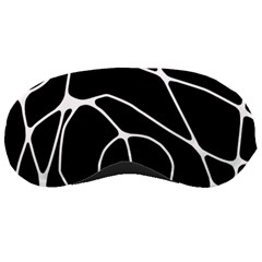 Mazipoodles Neuro Art - Black White Sleep Mask by Mazipoodles