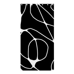 Mazipoodles Neuro Art - Black White Shower Curtain 36  X 72  (stall) 