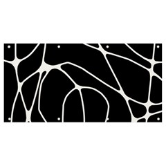 Mazipoodles Neuro Art - Black White Banner And Sign 8  X 4  by Mazipoodles