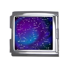 Realistic Night Sky With Constellations Mega Link Italian Charm (18mm) by Cowasu