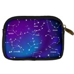 Realistic Night Sky With Constellations Digital Camera Leather Case Back