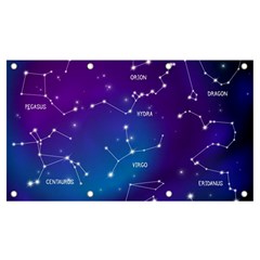 Realistic Night Sky With Constellations Banner And Sign 7  X 4  by Cowasu