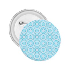 Mazipoodles Baby Blue Check Donuts 2 25  Buttons