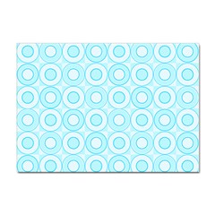 Mazipoodles Baby Blue Check Donuts Sticker A4 (100 Pack)