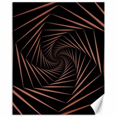 Wave Curve Abstract Art Backdrop Canvas 16  X 20 