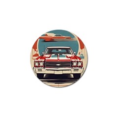 Car Vehicle Vintage Automobile Golf Ball Marker by Ravend